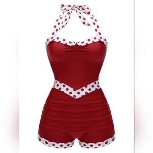 NWT Retro 1940's Halter Swimsuit